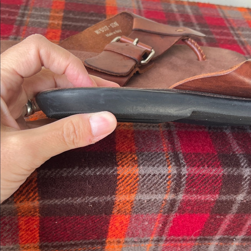 Mercanti Fiorentini Brown Leather Sandles - Picture 7 of 7